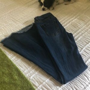 Bell bottom jeans.